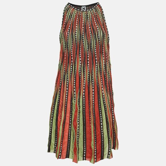 M Missoni Dresses & Skirts - M Missoni Multicolor Striped Knit Sleeveless Mini Dress M